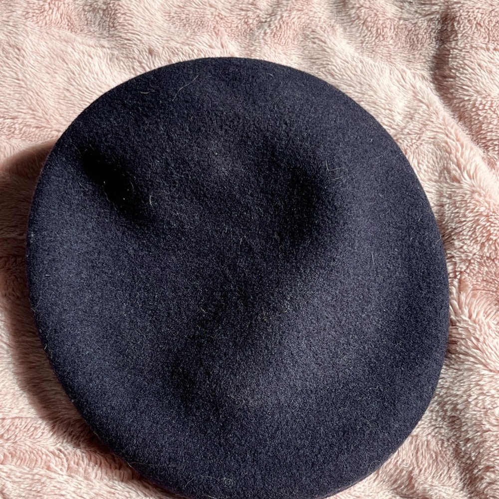 Kangol Navy Wool Cap with Short Brim
